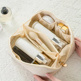 Luxury Makeup Organizer Bag – Durable PU Leather Cosmetic Case with Zipper