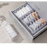 Multi-Grid Wardrobe Organizer for Clothes & Accessories - Transparent with Color Options