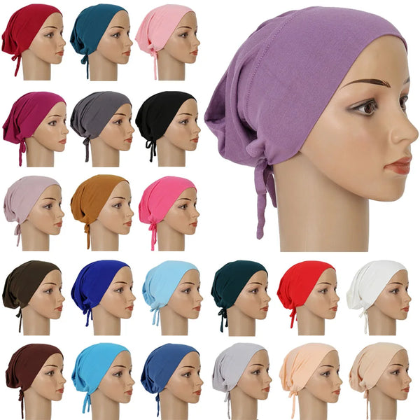 Comfortable Cotton Hijab Under Scarf – Breathable Inner Headscarf for Women (20 Plus Colors)