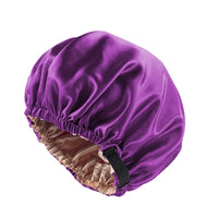 Luxurious Women's Large Satin Bonnet – Adjustable Silky Night Sleeping Cap for Hair Care (11 Colors)